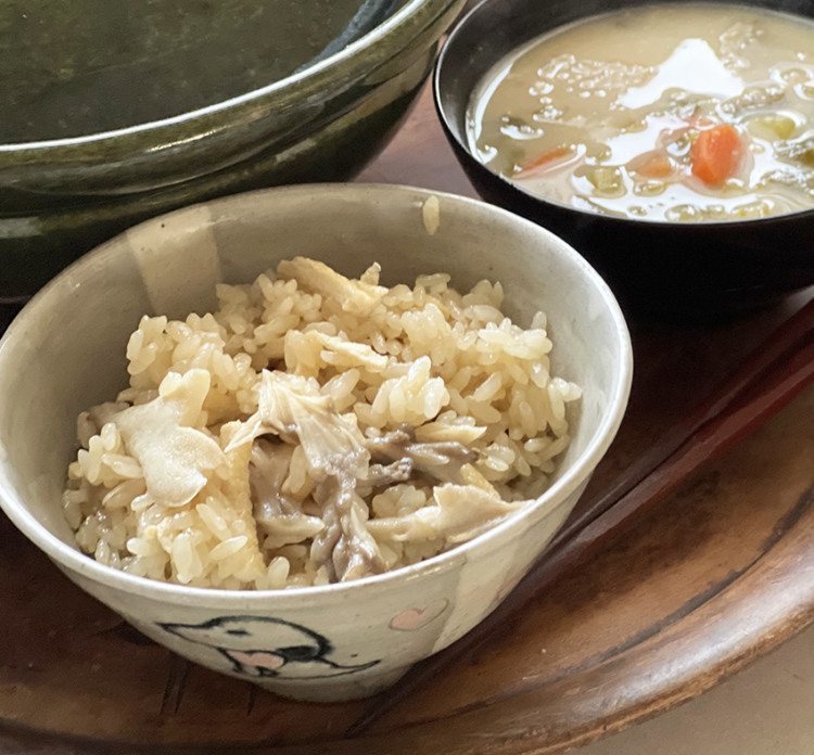 舞茸 ご飯 油揚げ
