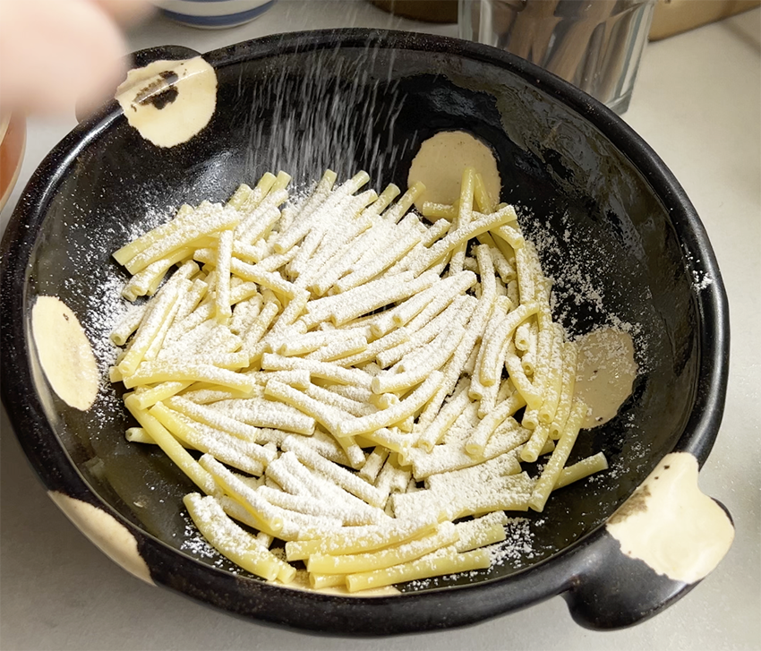 パスタの重ね焼き
