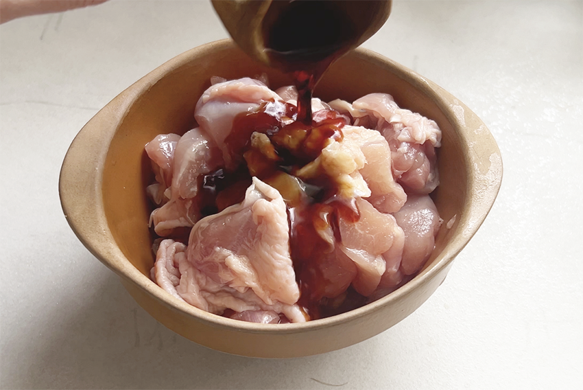 筑前煮-下味-鶏肉