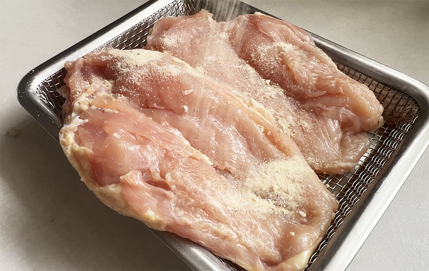 胸肉の下味 シンガポールチキンライス